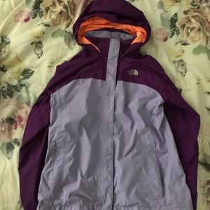 North face youth rain jacket